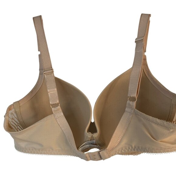 Wacoal La Femme T-Shirt Bra Womens Nude Lace Trim Underwire 38D 853117 GUC 8405 - Picture 5 of 8